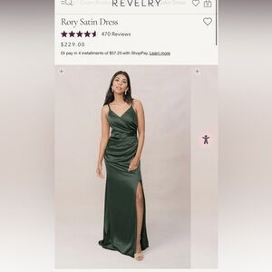 Rory Satin Dress from Revelry